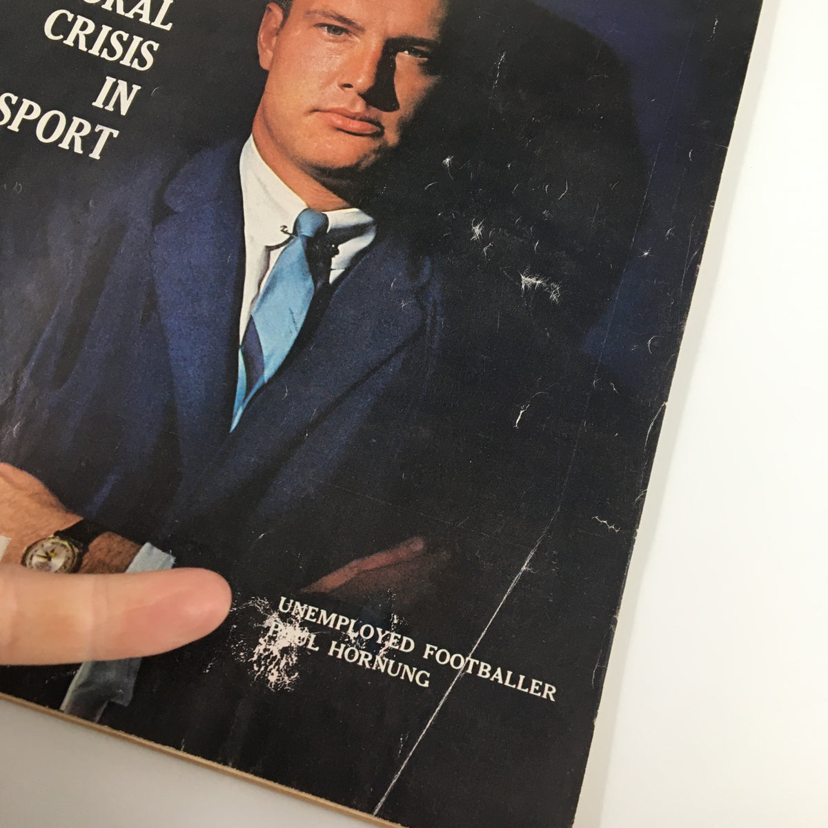 Cover of VTG Sports Illustrated Magazine from May 20, 1963 featuring Paul Hornung, titled 'Unemployed Footballer', showcasing the iconic football player's portrait with the magazine's title.