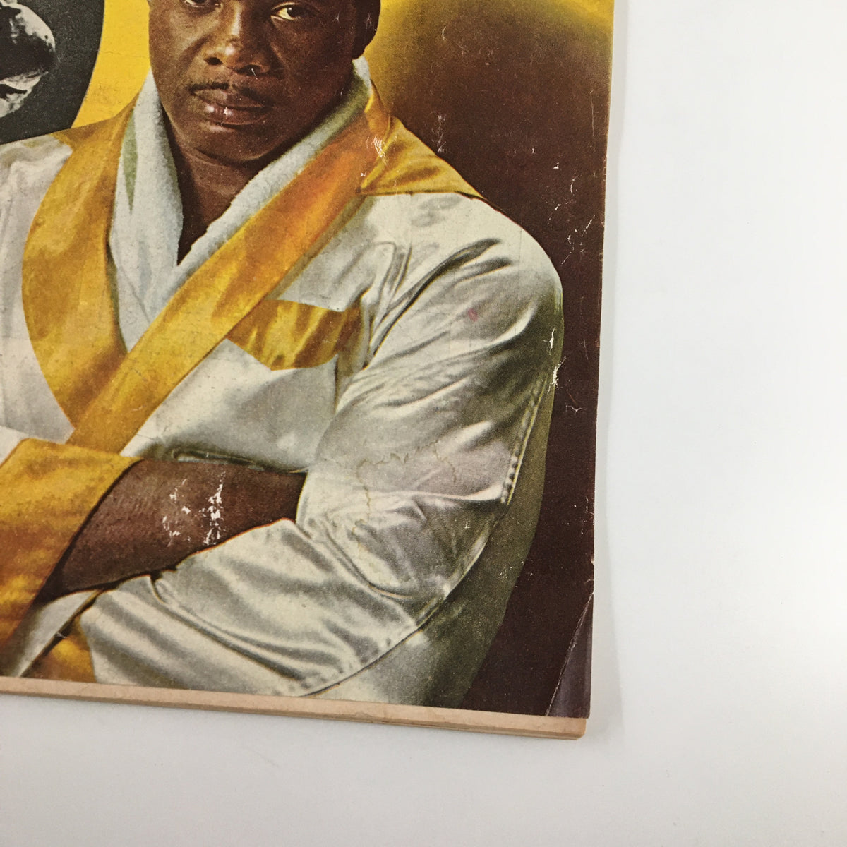 Close-up of the Sports Illustrated Magazine cover from September 17, 1962, highlighting a portrait of heavyweight boxer Floyd Patterson in his robe, symbolizing an iconic moment in boxing history.