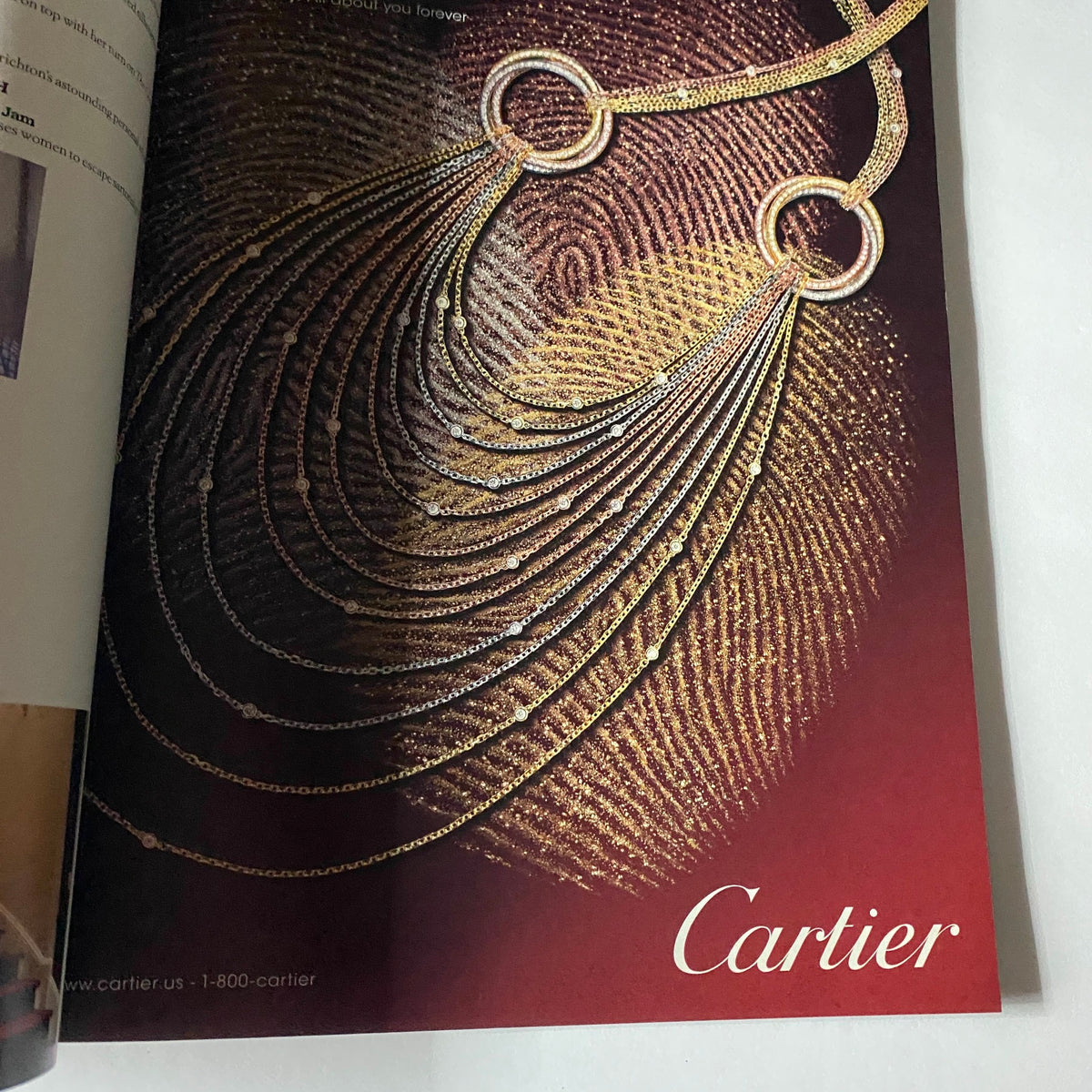 Advertisement for Cartier featured in W Magazine May 2010 showcasing luxury jewelry, designed to enhance elegance and style.