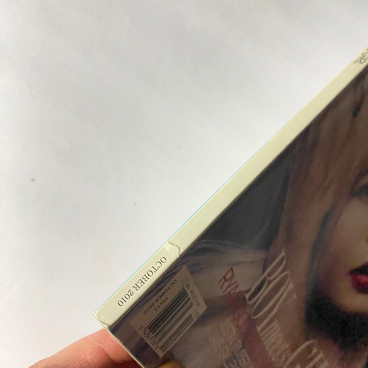 Side view of W Magazine October 2010, highlighting the date 'October 2010' and the magazine's vintage appeal.