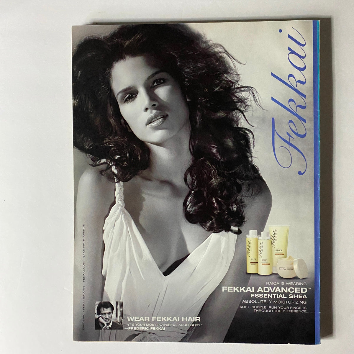 W Magazine October 2010 cover page featuring a stunning portrait of a female model promoting Fekkai hair products, highlighting the intersection of beauty and fashion in this collectible vintage magazine.