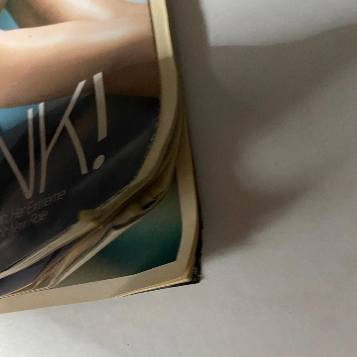 Close-up view of the W Magazine January 2008 cover with Hillary Swank, highlighting her striking pose and the title 'SWANK!' in bold text, emphasizing her feature in the magazine.