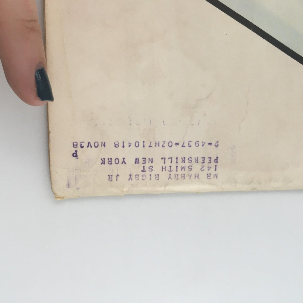 Back side of the Vintage Life Magazine from July 11, 1938, featuring printing details and an address label, adding authenticity to the collectible.