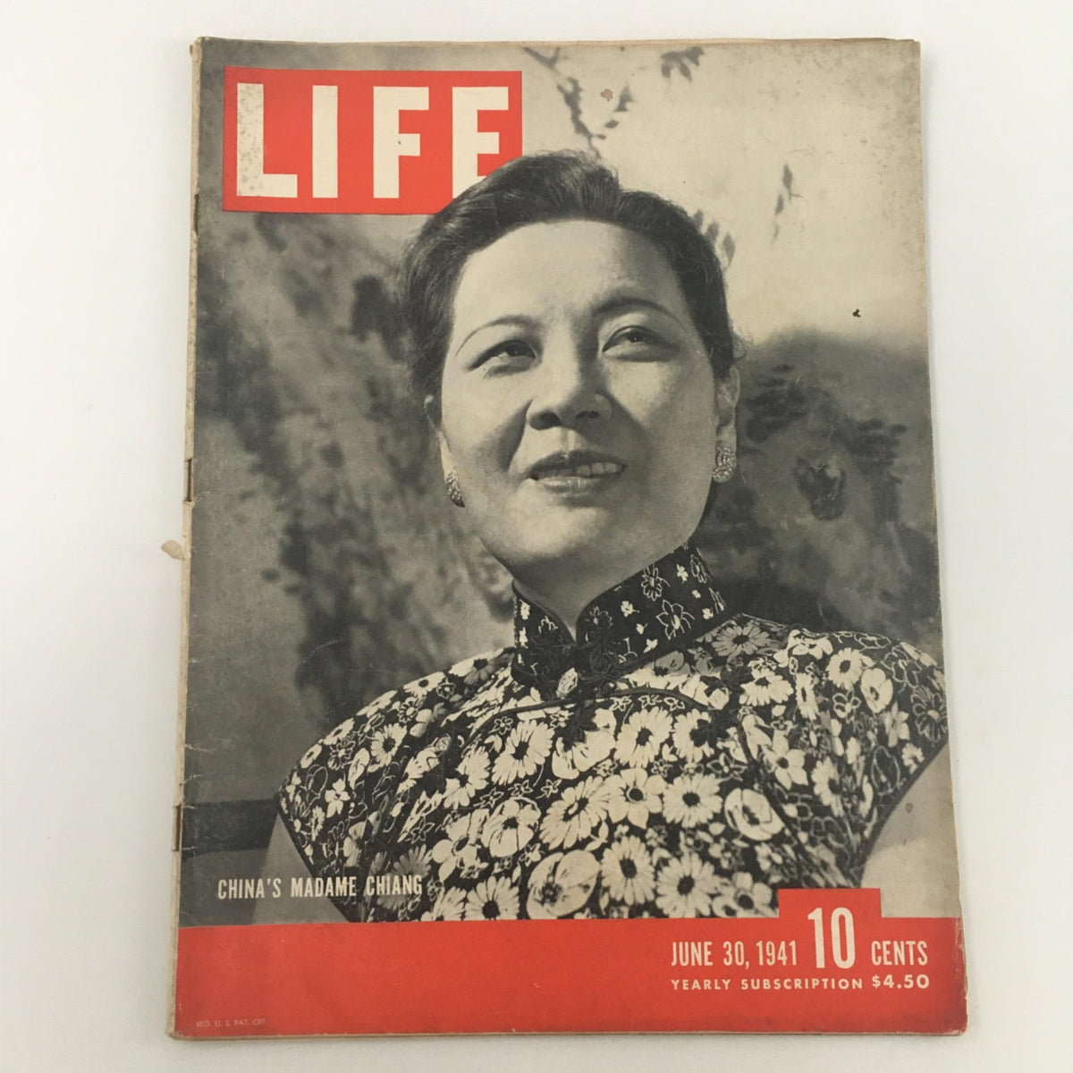 Cover of VTG Life Magazine from June 30, 1941 featuring China’s Madame Chiang, showcasing vintage design and historical significance.