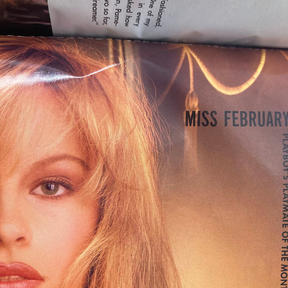Vintage Playboy Magazine February 1990 Pamela Anderson w Centerfold No Label
