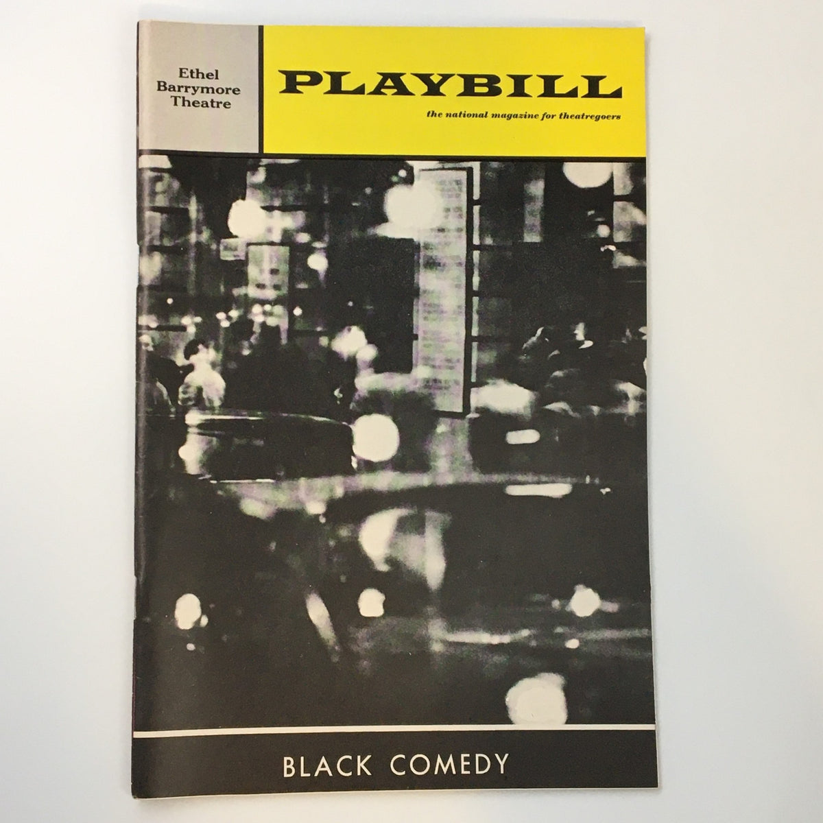 1967 Playbill for Black Comedy by Peter Shaffer, featuring a vintage cover from the Ethel Barrymore Theatre showcasing a classic theatrical design.