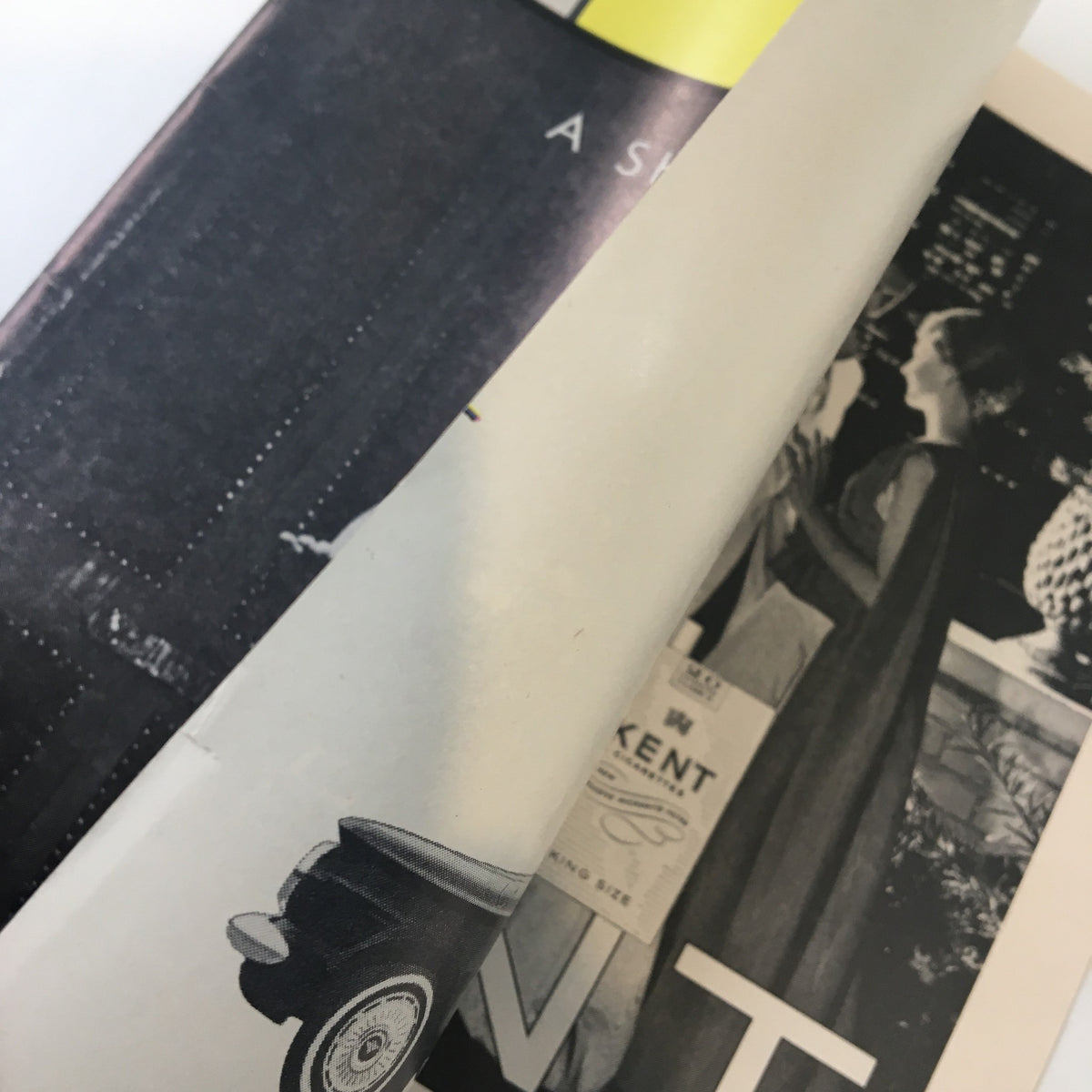 Close-up view of the 1962 Playbill for 'A Shot In The Dark', showing its pages and slight wear.