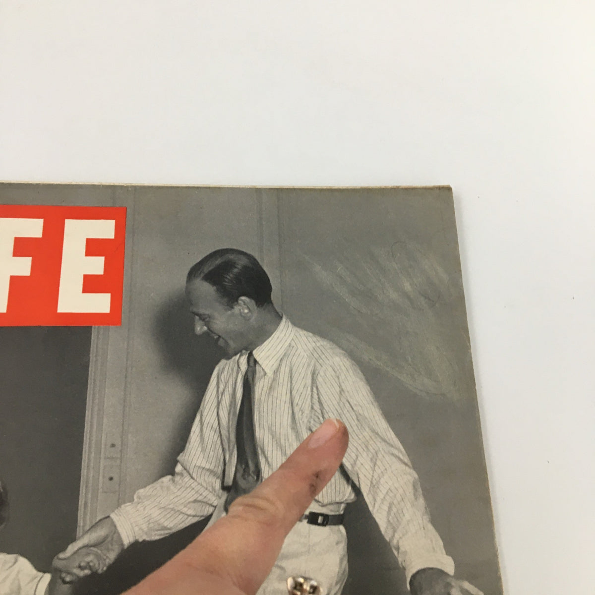 Close-up of the cover of VTG Life Magazine August 25 1941, highlighting the iconic photograph of Fred Astaire with his son.