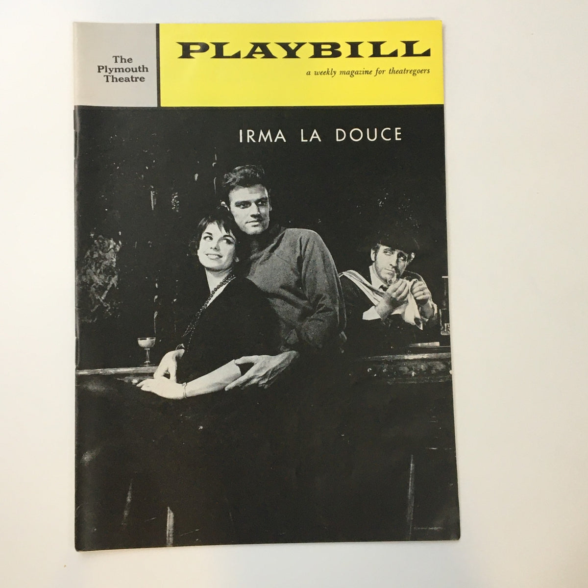 1961 Playbill for 'Irma La Douce' at the Plymouth Theatre featuring Elizabeth Seal and Keith Michell on the cover.