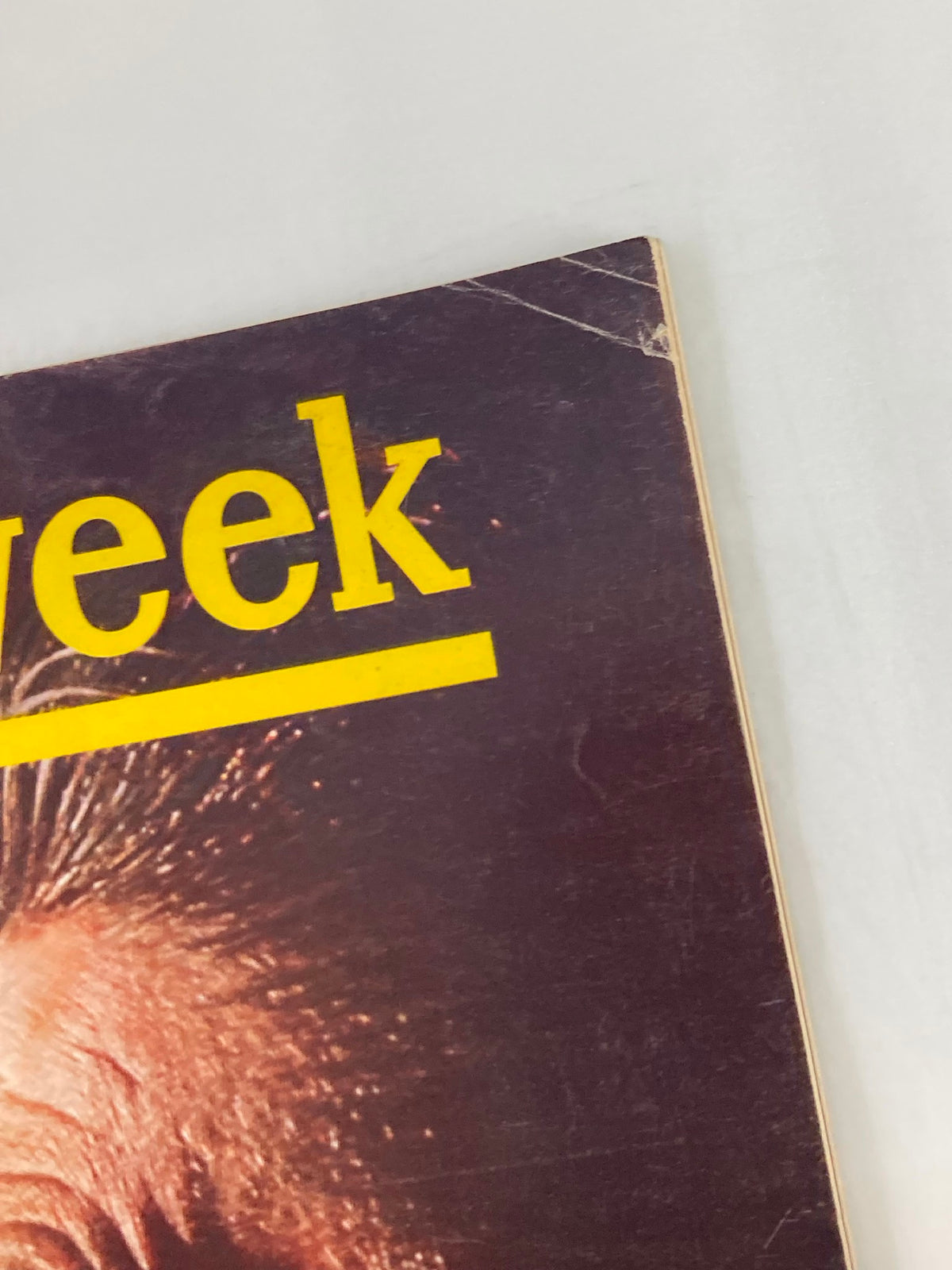 Close-up detail of the cover of the Vintage Newsweek Magazine from May 22, 1967 featuring Ronald Reagan, highlighting the publication date and magazine title.