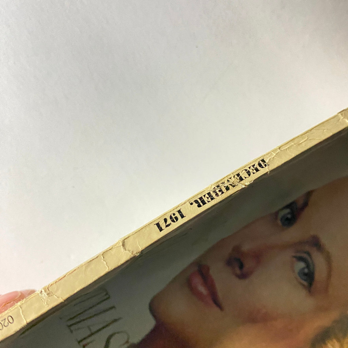 Vogue Magazine December 1971 Princess Grace of Monaco Cover No Label
