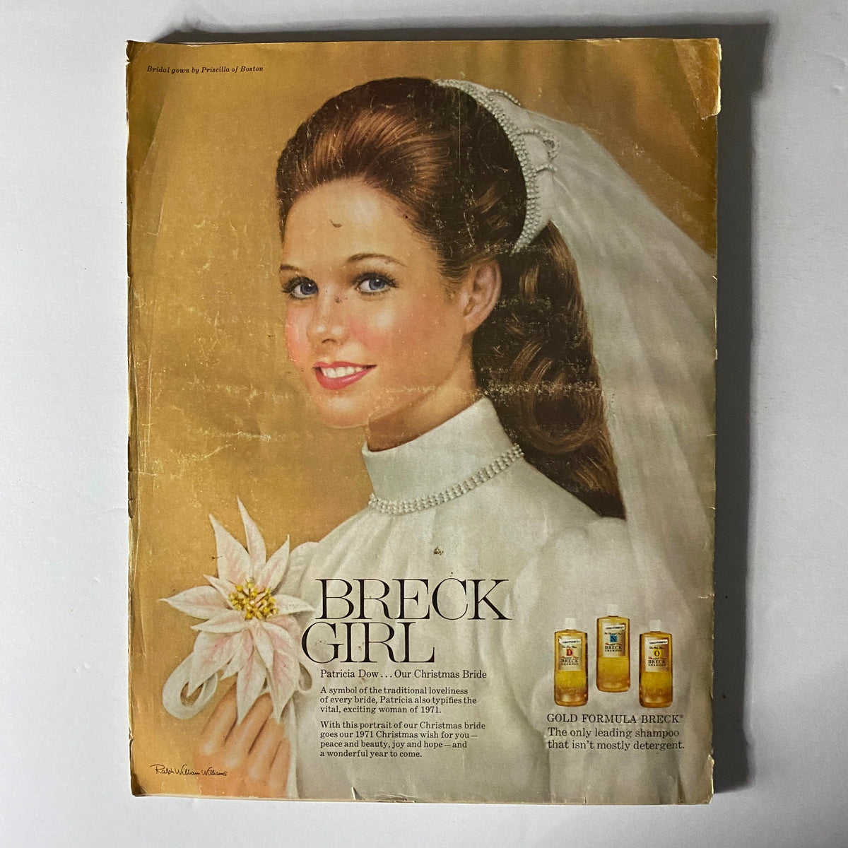 Vogue Magazine December 1971 Princess Grace of Monaco Cover No Label