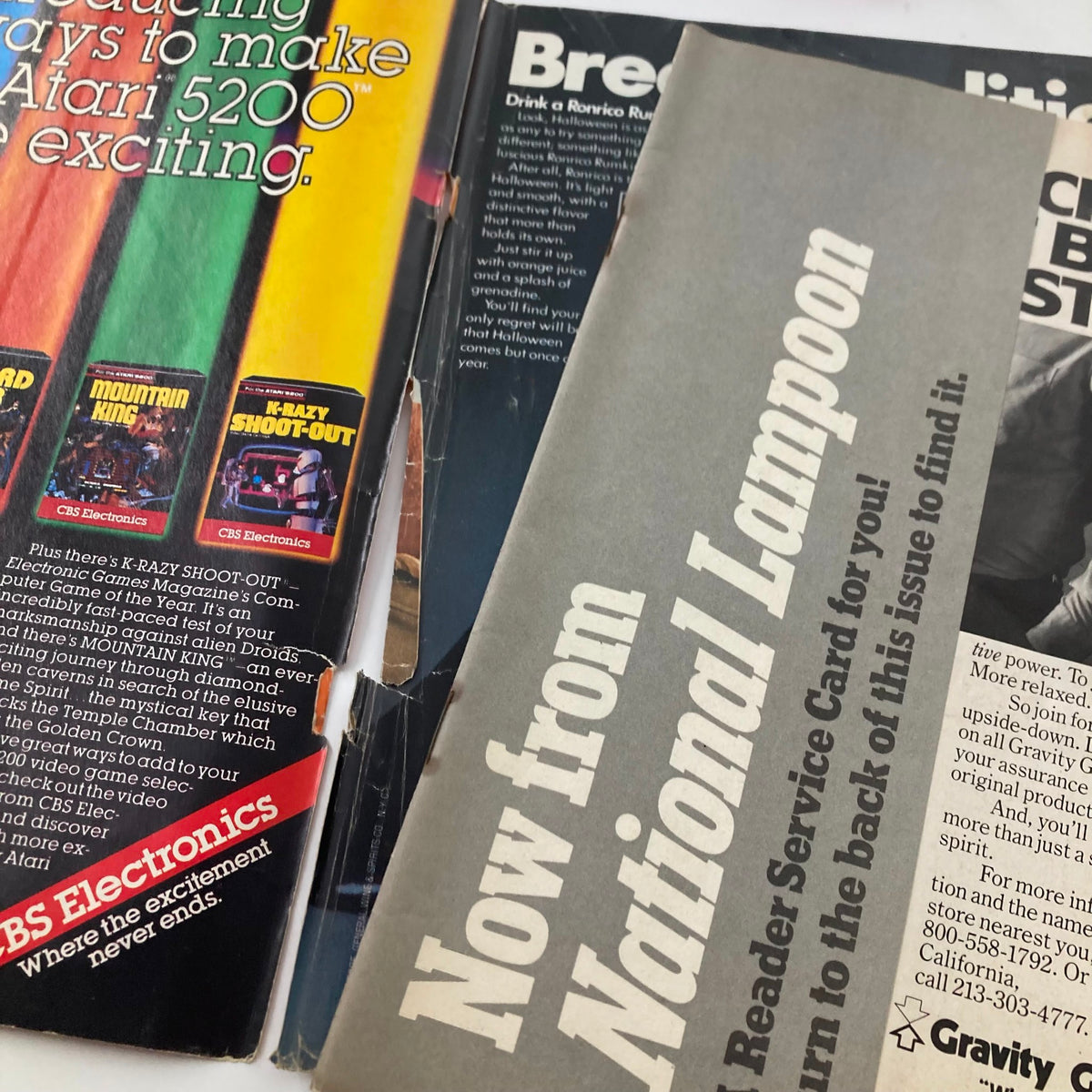 Back cover detail of the Vintage National Lampoon Magazine from October 1983, Vol 2 No 63, showing advertisements and vintage style, preserving its comedic essence.