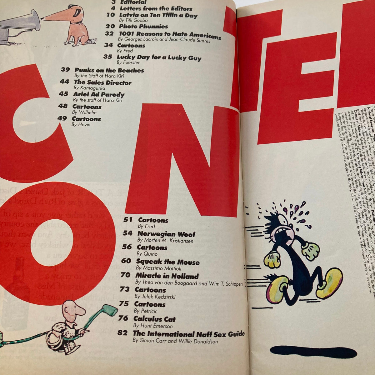 Vintage National Lampoon Magazine April 1985 - Shoot Zees French 'Ookair, Rare Collectible Item