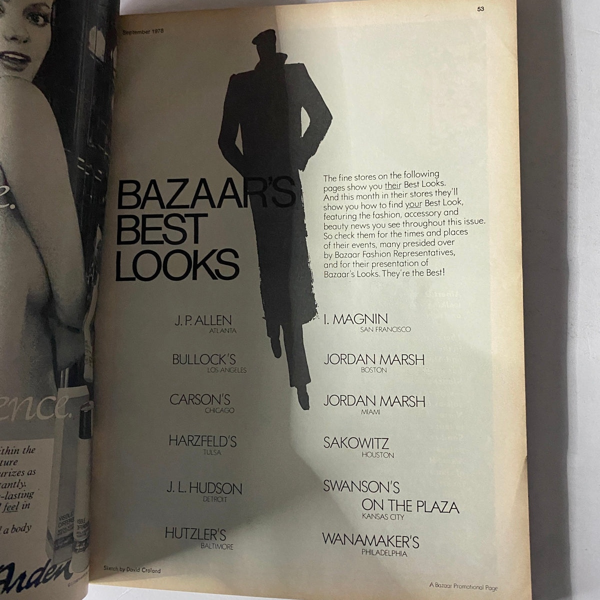 Harper's Bazaar Magazine September 1978 Jaclyn Smith Cover