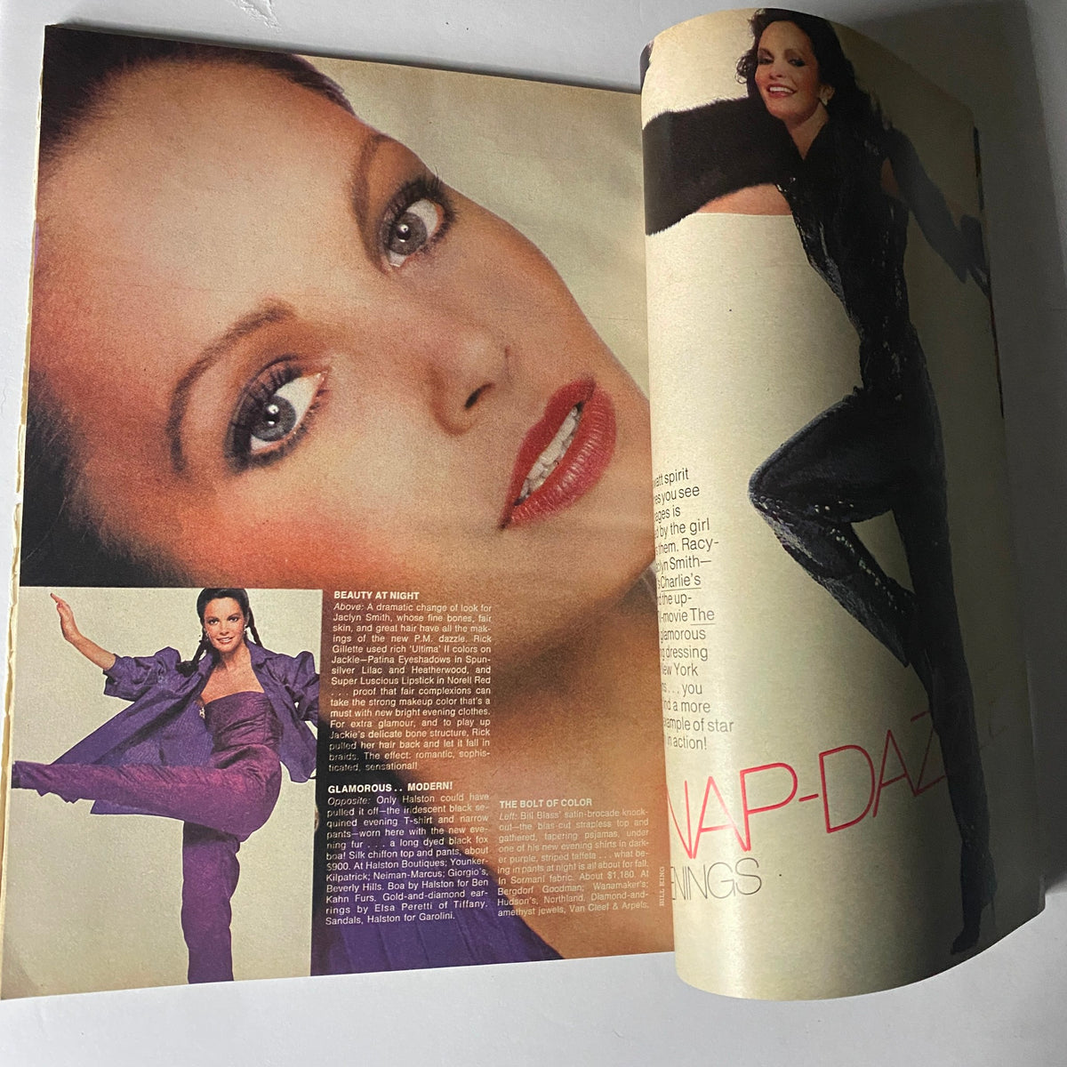 Fashion editorial image from Harper's Bazaar Magazine August 1978, showcasing vibrant clothing styles and beauty tips from the era in an engaging layout.