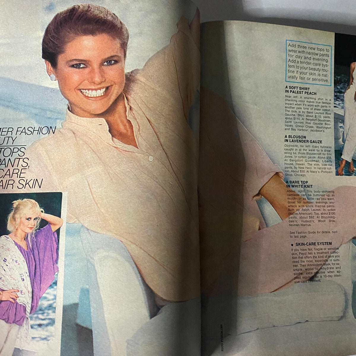Harper's Bazaar Magazine May 1978 Cheryl Tiegs Cover featuring a model displaying summer fashion tips for beauty and skin care.