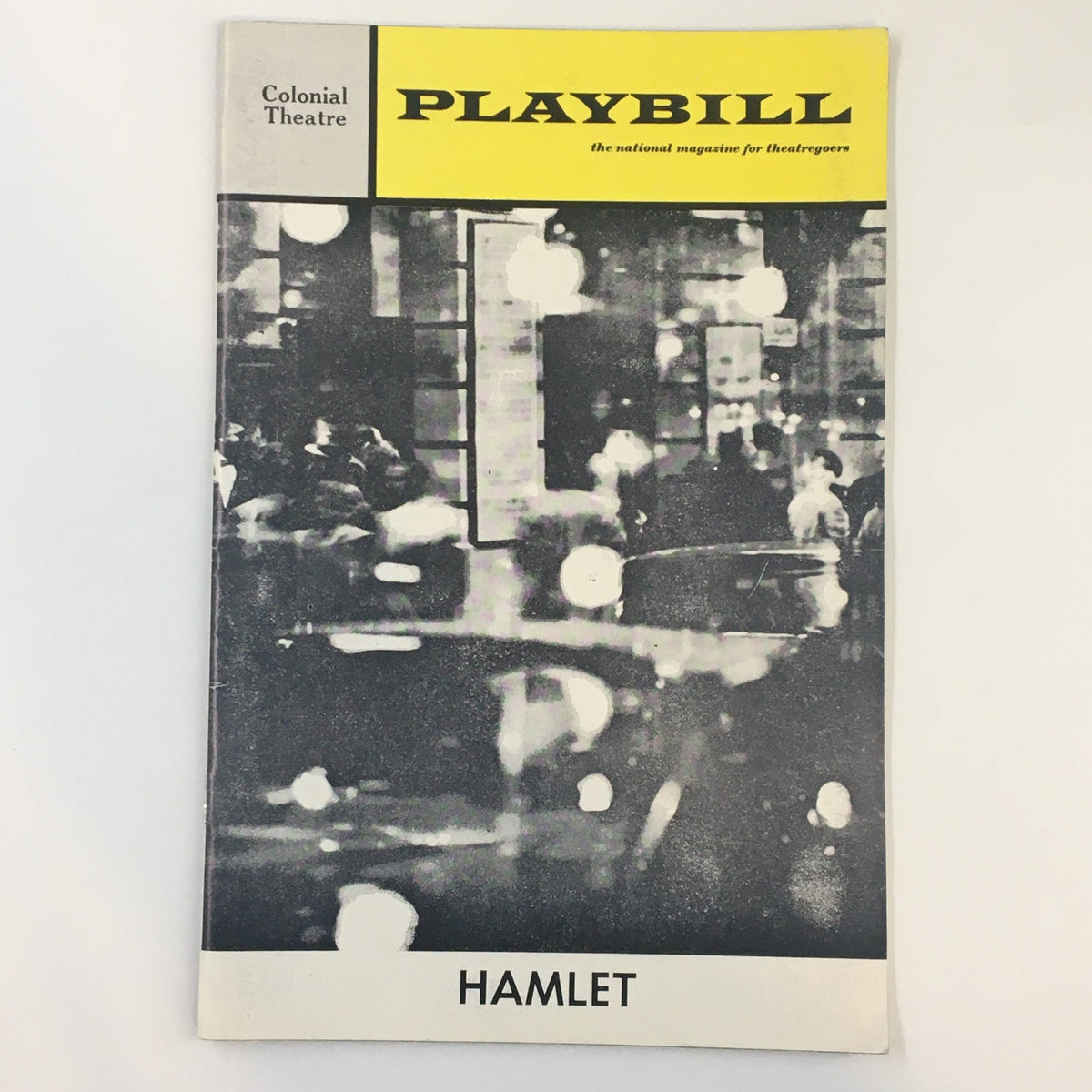 1969 Playbill from The Colonial Theatre featuring Shakespeare's Hamlet, showcasing vintage design and theatrical history.