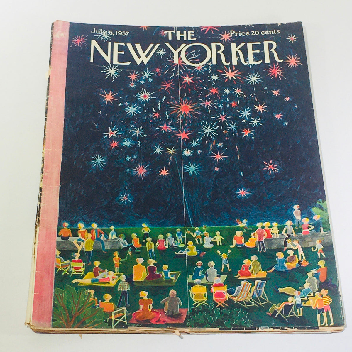 The New Yorker July 6 1957 Full Magazine Theme Cover by Ilomka Karasz No Label