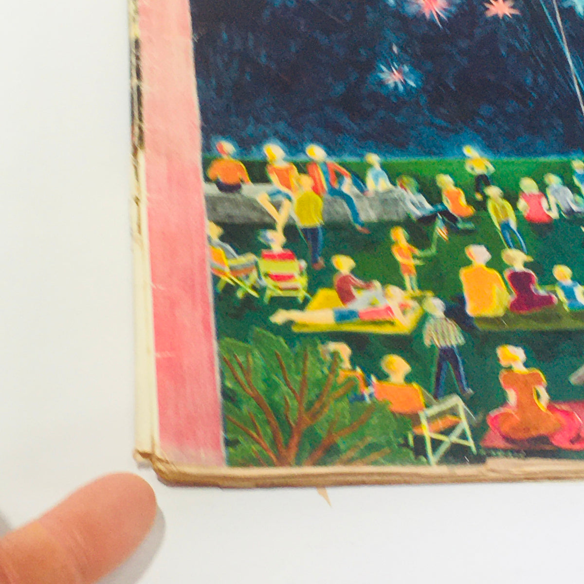 The New Yorker July 6 1957 Full Magazine Cover by Ilomka Karasz showcasing a vibrant scene of people relaxing outdoors during summer nights, contributing to the charm of vintage culture.