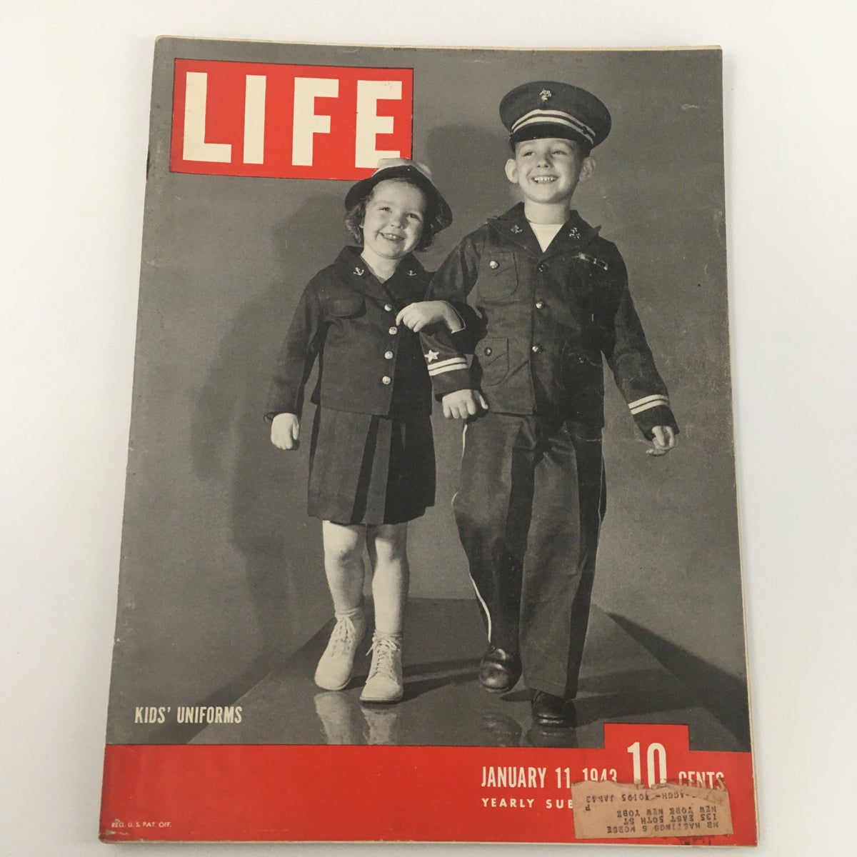 Life Magazine January 11 1943 Featuring Children's Uniforms and World War II History