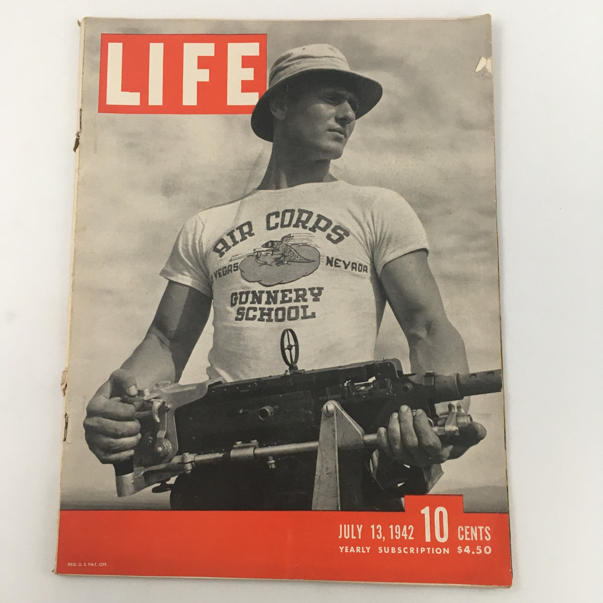 Life Magazine July 13 1942 Featuring Air Corps Gunnery School Las Vegas Nevada - WWII Collectible