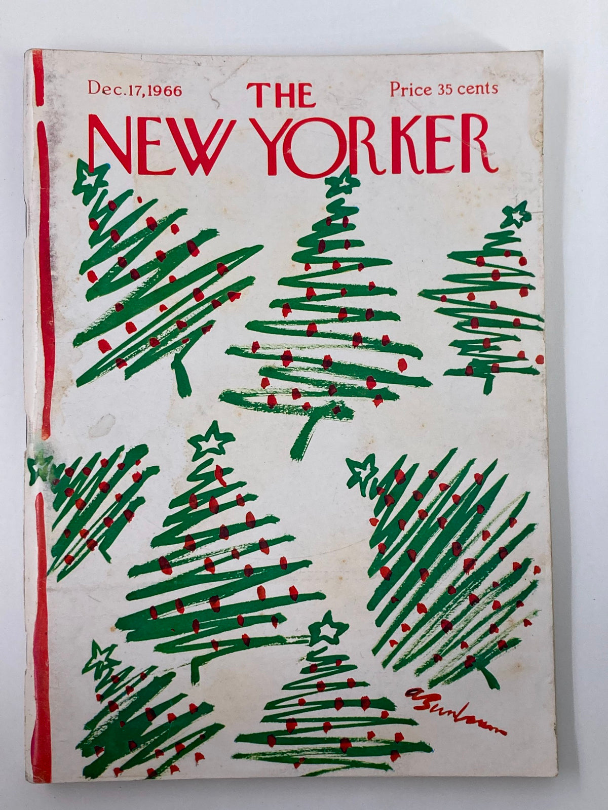 The New Yorker Full Magazine December 17 1966 Christmas Trees by Abe Burnbaum