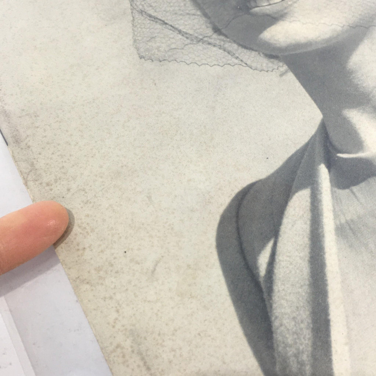 Close-up detail of the Vintage Life Magazine Cover - April 28, 1941 highlighting the texture and condition of the magazine, emphasizing its vintage appeal.