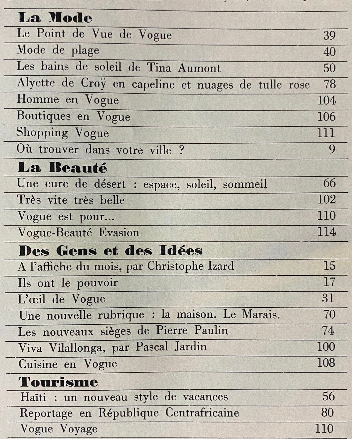 Vogue Paris Magazine June - July 1972 Ursula Andress Cover No Label