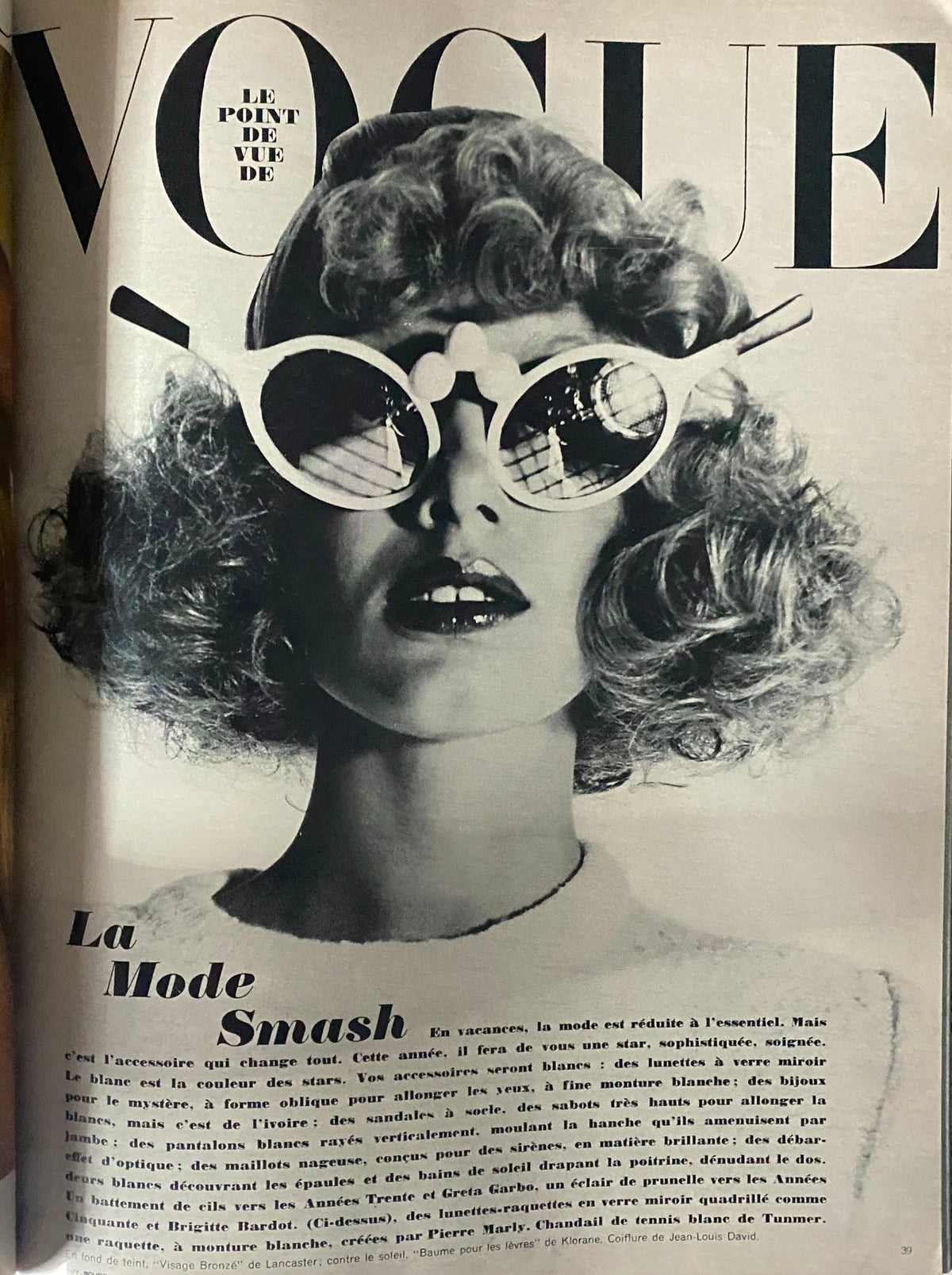 Vogue Paris Magazine June - July 1972 Ursula Andress Cover No Label