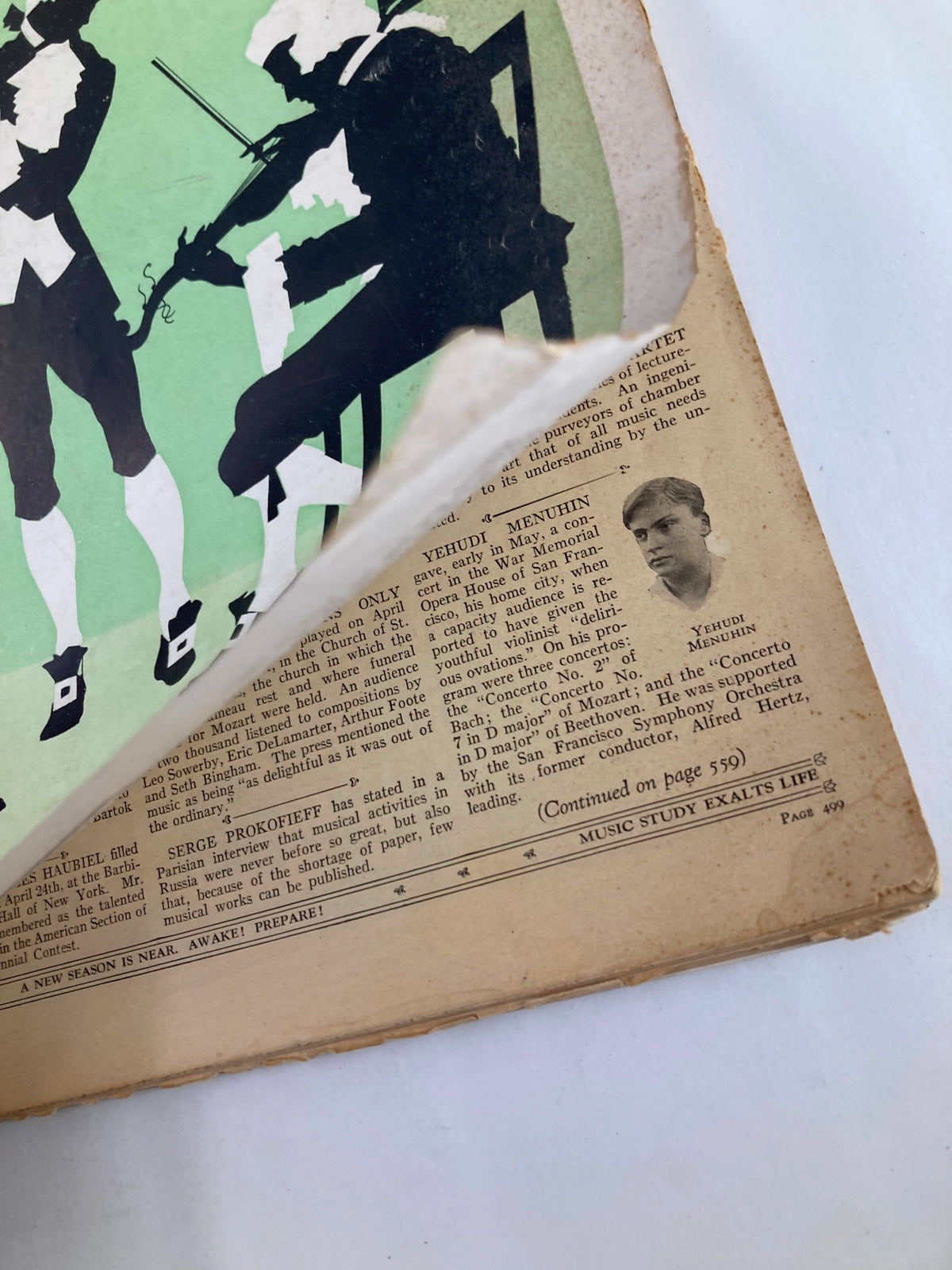 Back cover of VTG Etude The Music Magazine August 1933 showing advertising and the continuation of an article.