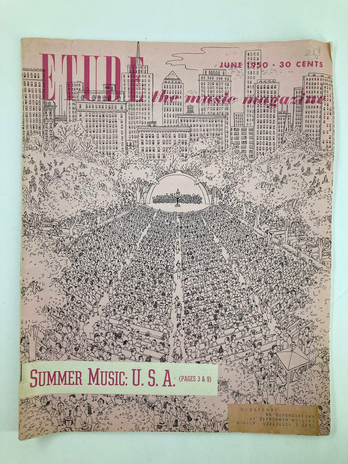 Vintage Etude The Music Magazine June 1950 Vol 68 #6 Master Your Flute Tone