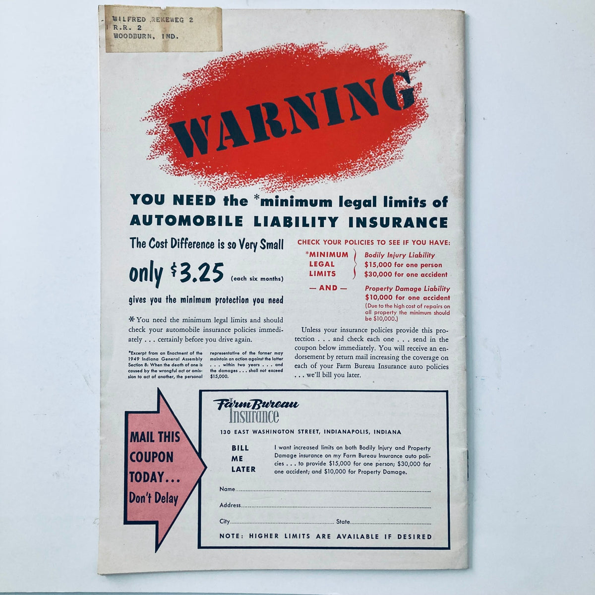 Vintage The Hoosier Farmer Magazine May 1952 Another Food Factory & Success Program