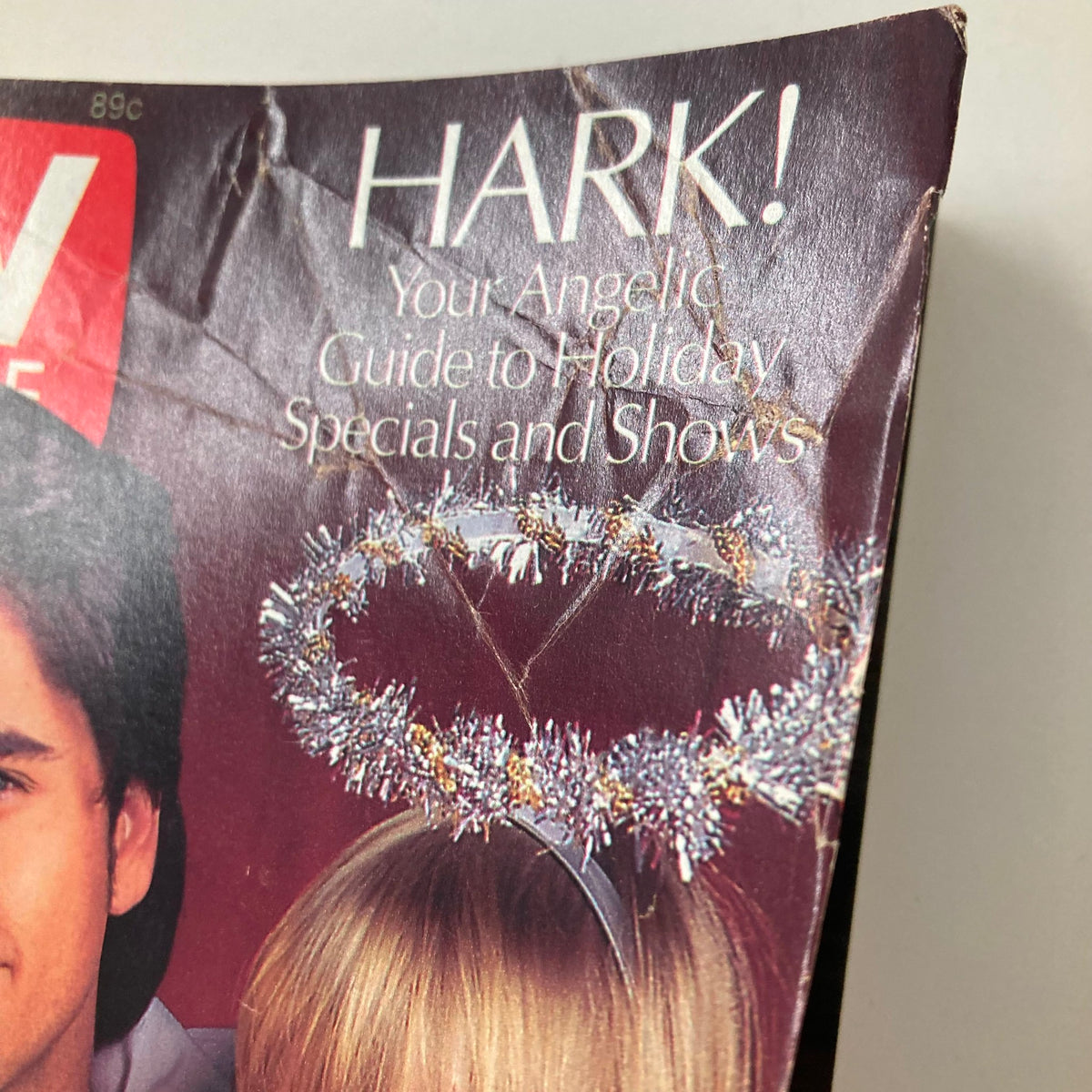 Top section of the TV Guide Magazine December 5 1992 cover displaying the title 'HARK!' and the subtitle about holiday specials, emphasizing its collectible nature.