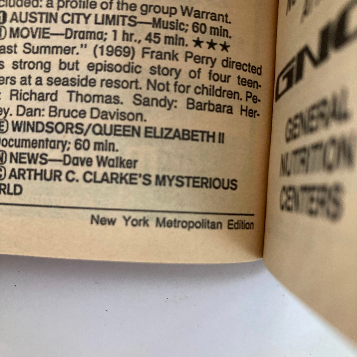 Interior page from TV Guide Magazine April 7, 1990 highlighting show listings and programming details, part of the New York Metropolitan Edition.