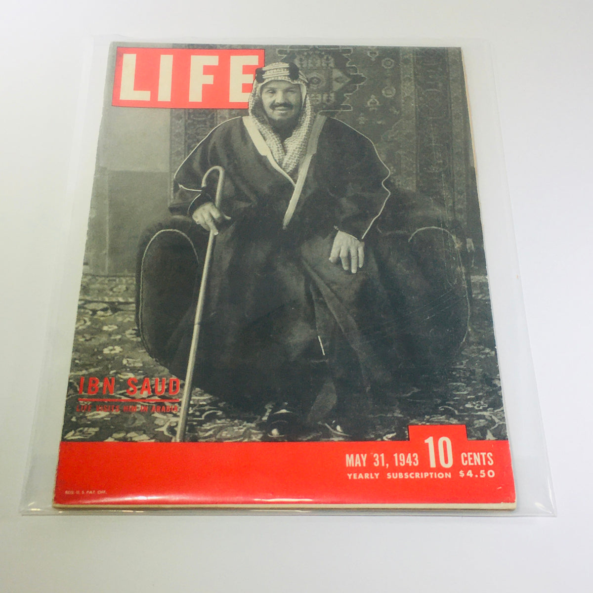 Life Magazine: May 31 1943 - Ibn Saud / Life Visits Him in Arabia / Mecca