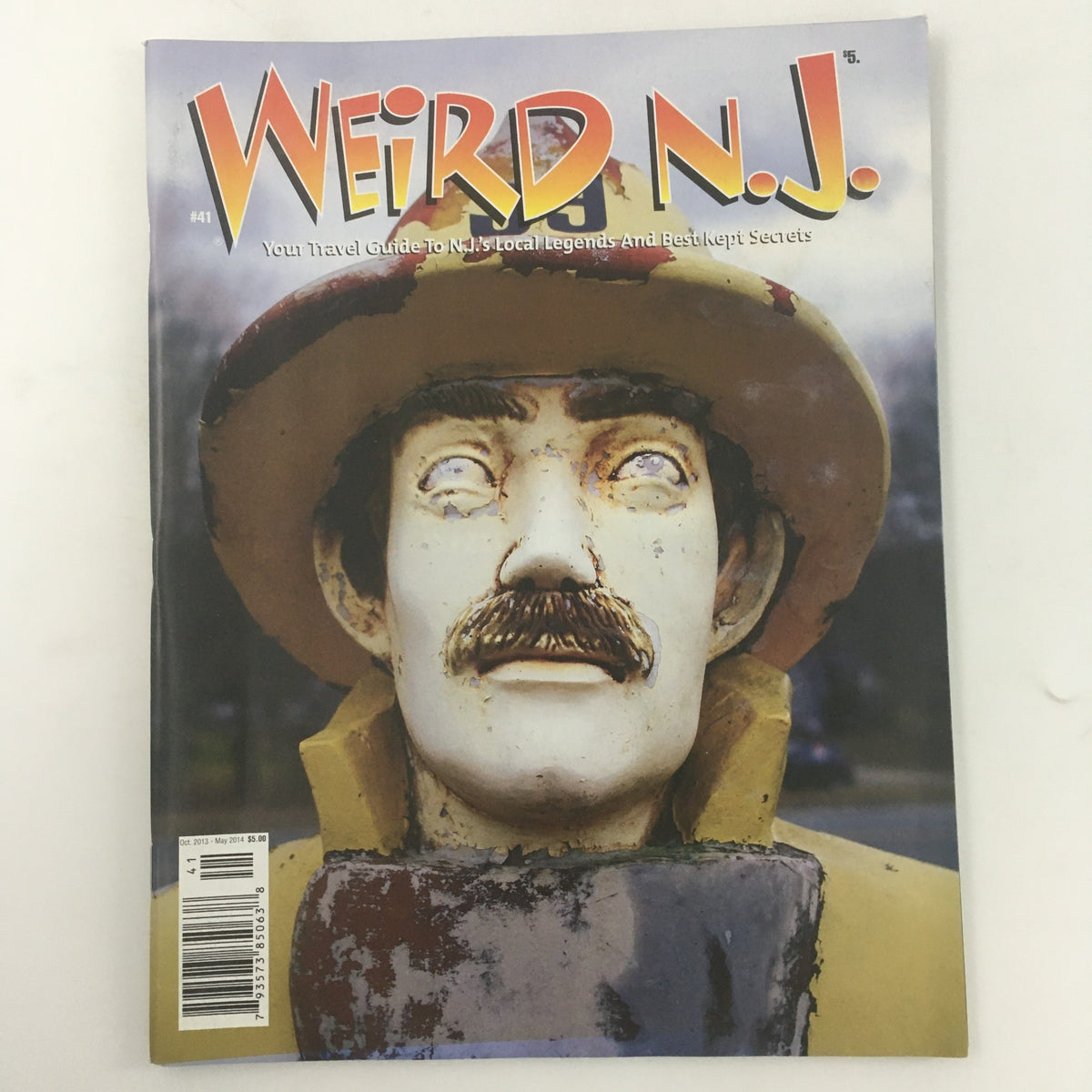 Cover of Weird N.J. Magazine #41, showcasing a quirky travel guide to New Jersey's local legends and bizarre attractions.
