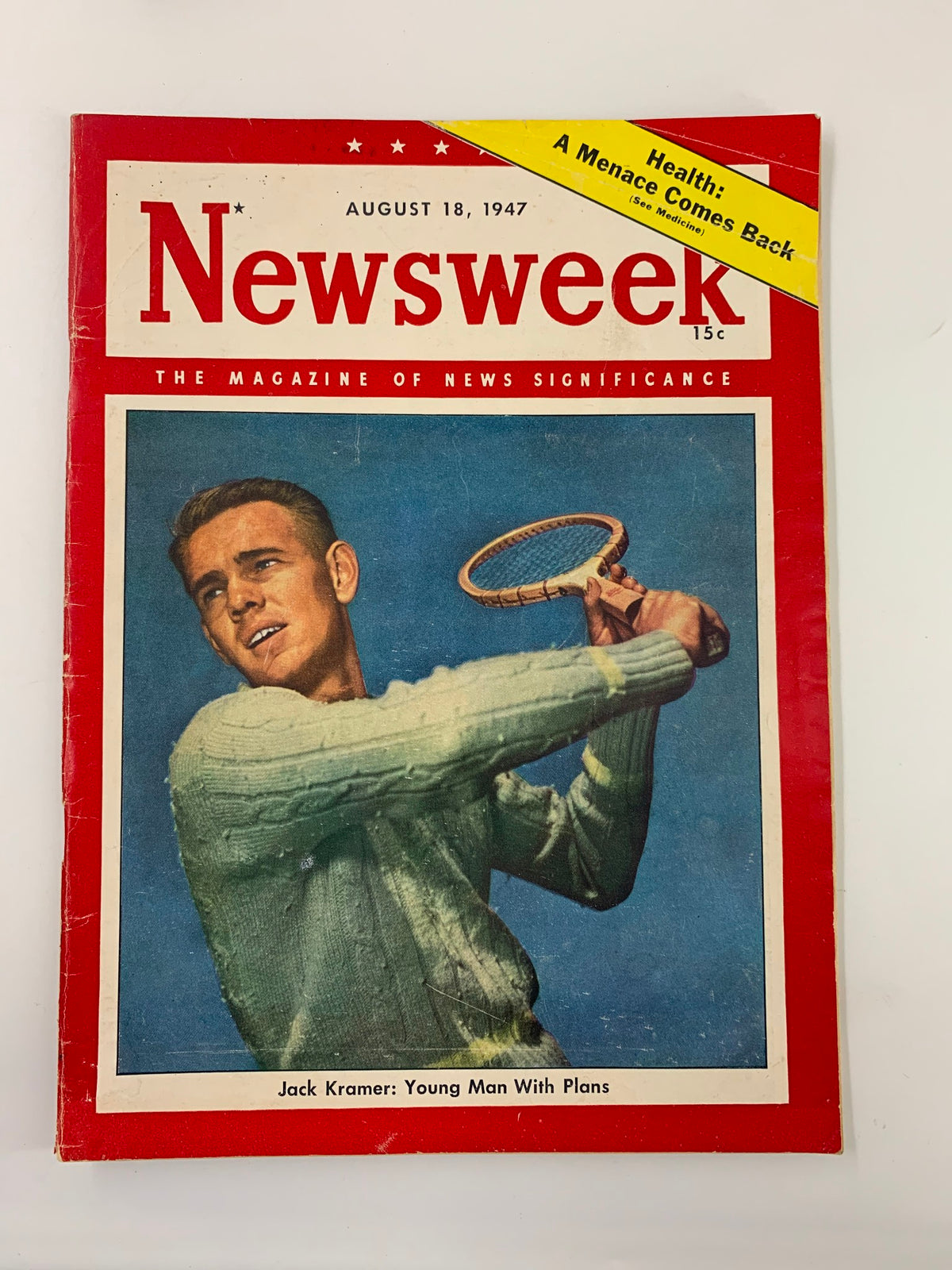 Vintage Newsweek Magazine August 18 1947 Jack Krame Young Man with Plans No Label