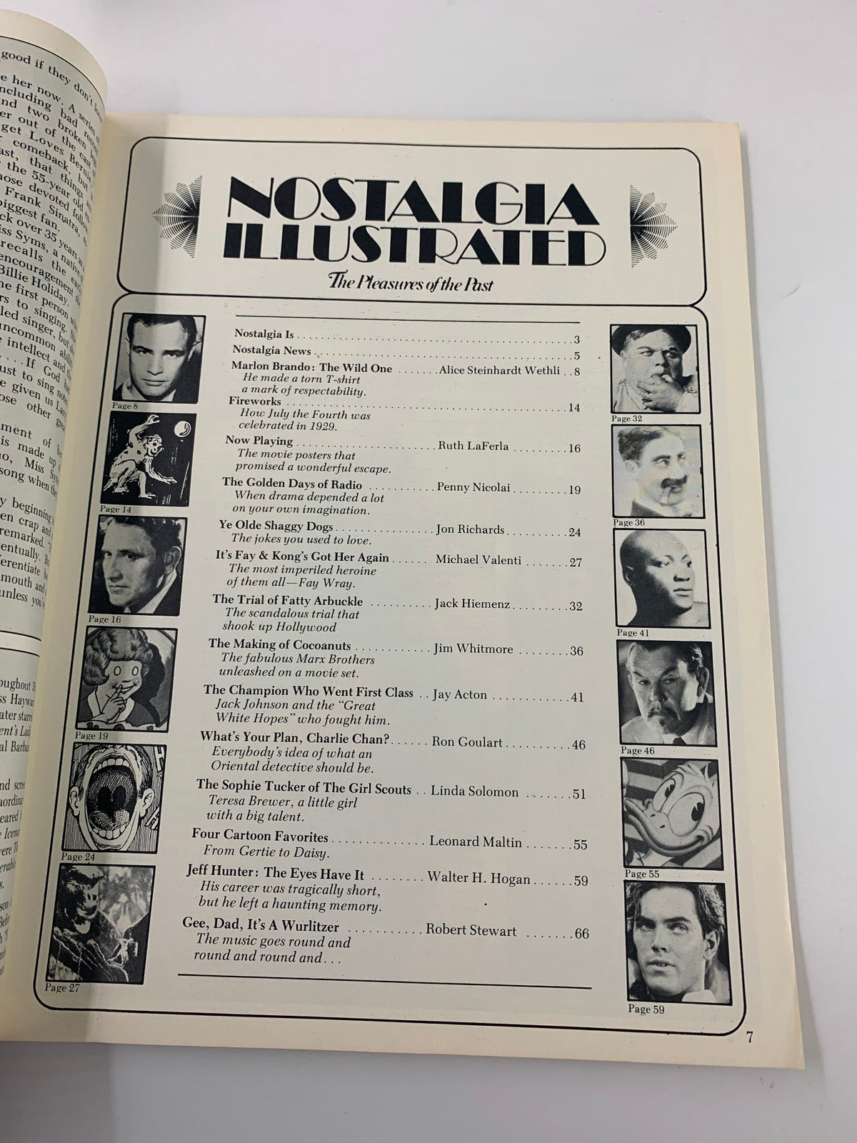 Vintage Nostalgia Illustrated Magazine July 1975 Marlon Brando & Fay Wray No Label