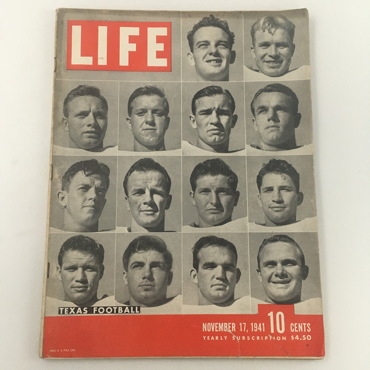 Life Magazine November 17, 1941 - Texas Longhorn Football History & Vintage Collectible