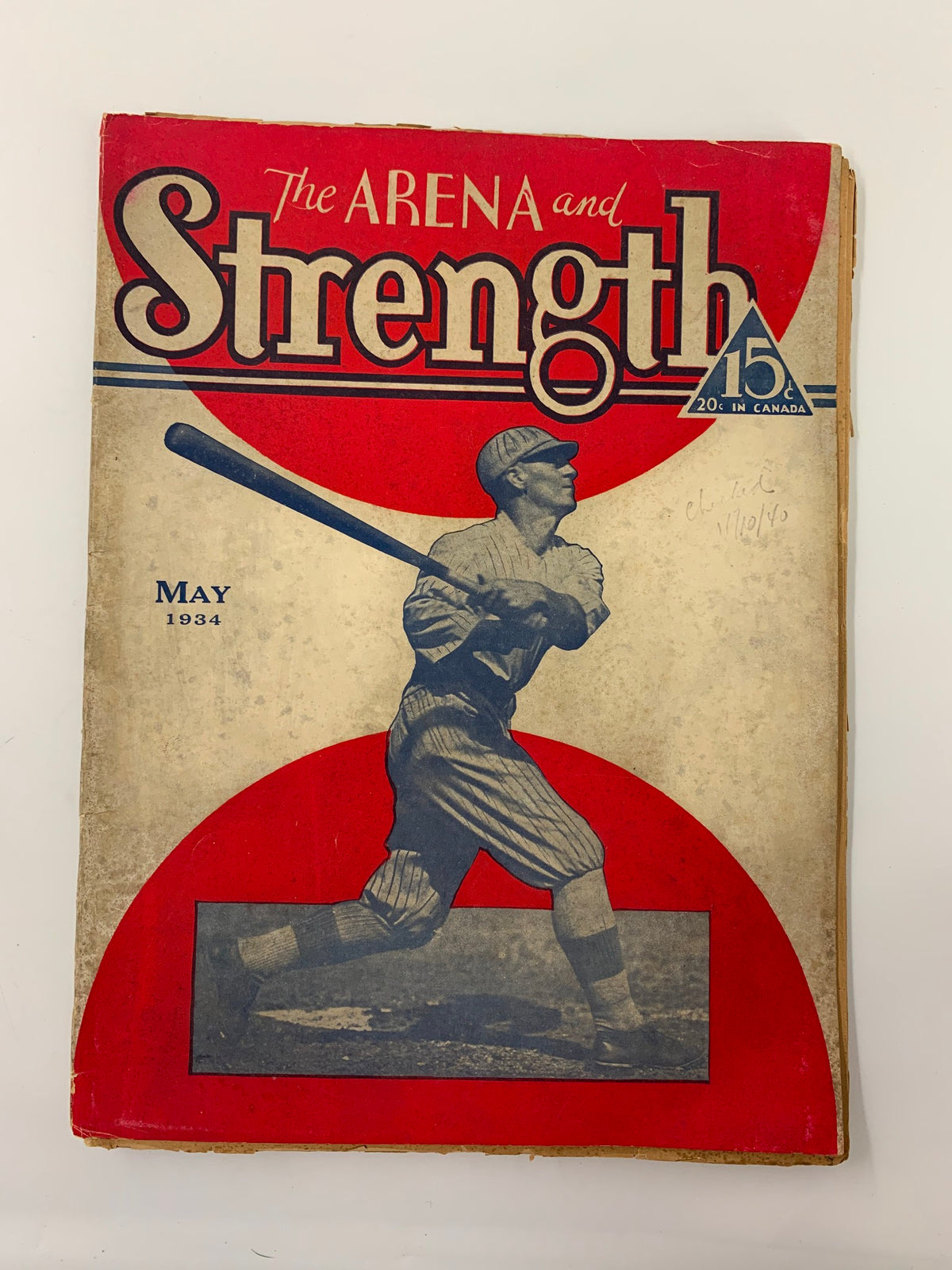 The Arena and Strength Magazine May 1934 J.L. Milo Your Instructor No Label