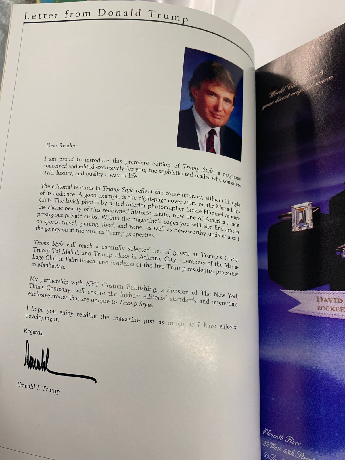 Trump Style Magazine The Mar-A-Lago Club Cover Story VG