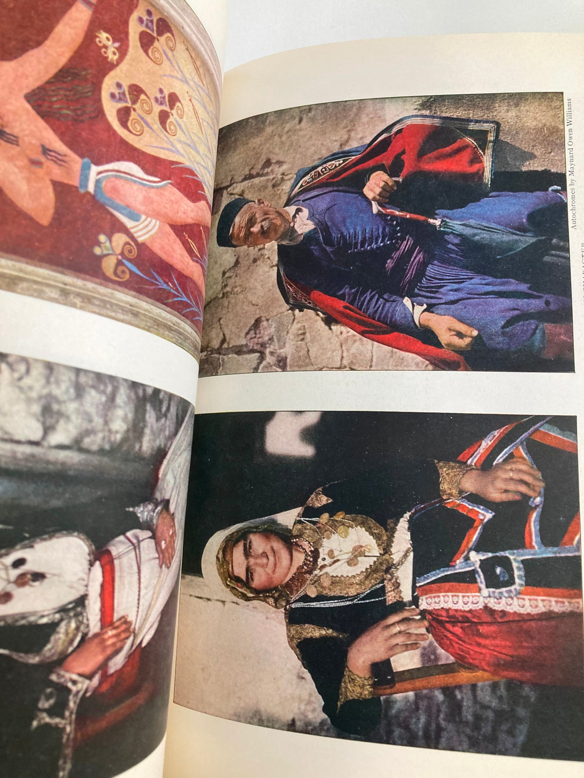 Vintage National Geographic Magazine February 1929 image showcasing traditional outfits from Chile, illustrating the cultural aspects of the Twin Stars of Chile cover story.
