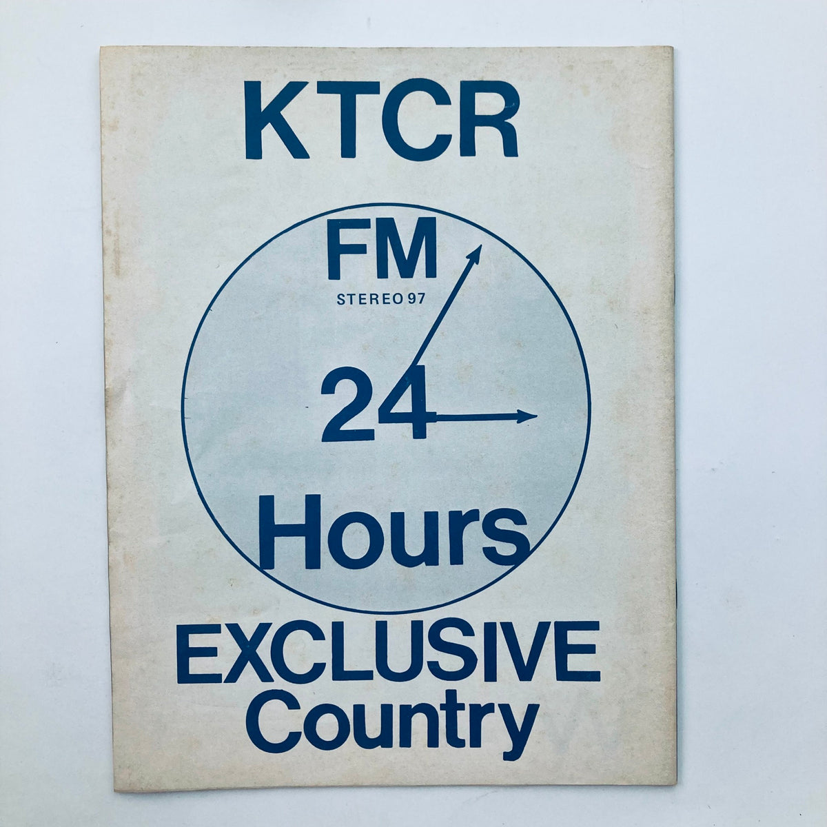Promotional page from VTG Countryside Magazine October 1975 Vol 3 No. 10 showcasing KTCR FM 97's 24-hour country music programming.