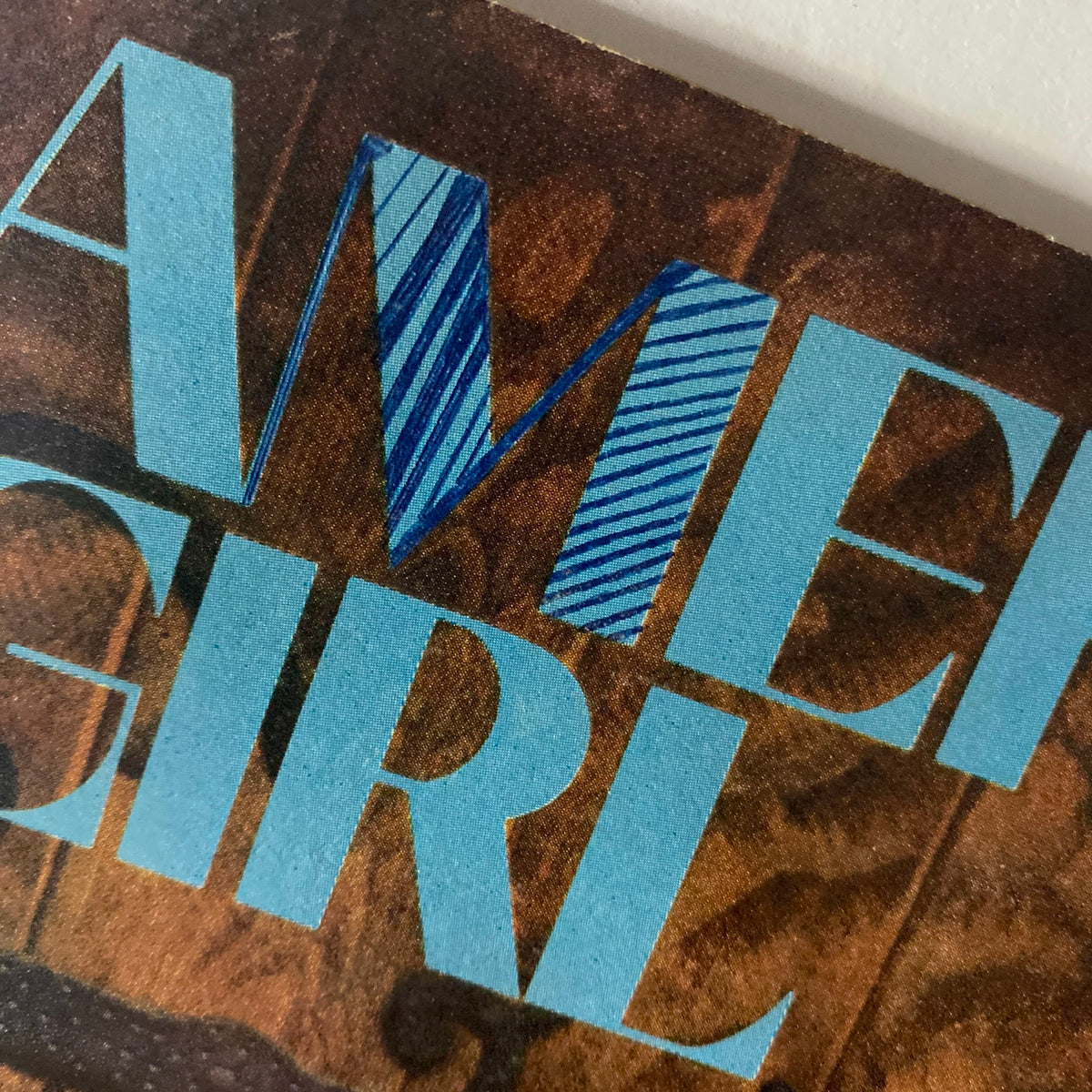 Close-up of the title 'American Girl' on the cover of the February 1969 edition, showcasing the vintage graphics and design that reflect the magazine's nostalgic charm.