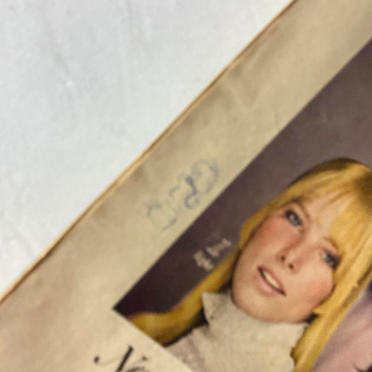 Close-up of a model from the New Cover Girl Plus 3 advertisement, highlighting the light shade, featured in American Girl Magazine February 1969: A Heart-y Party for Valentine's Day.
