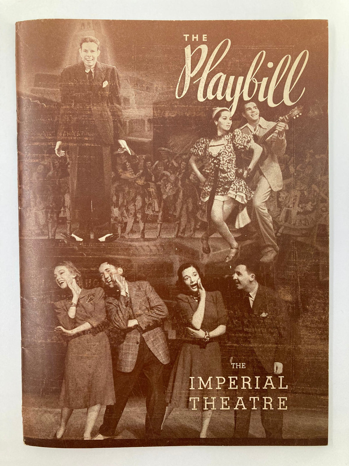 1939 Playbill for The Imperial Theatre featuring Ivy Scott and Desi Arnaz in Too Many Girls, showcasing vintage cover art with performers in a theatrical setting.