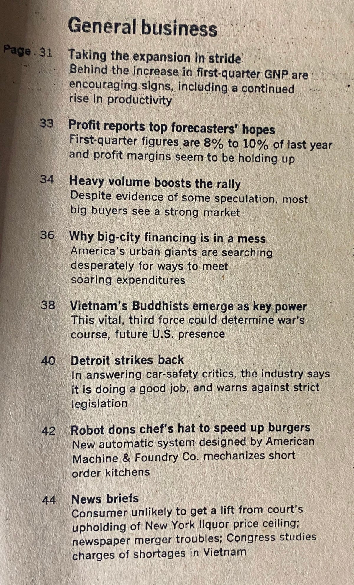 Business Week Magazine April 23 1966 Robert Galvin and Elmer H. Wavering