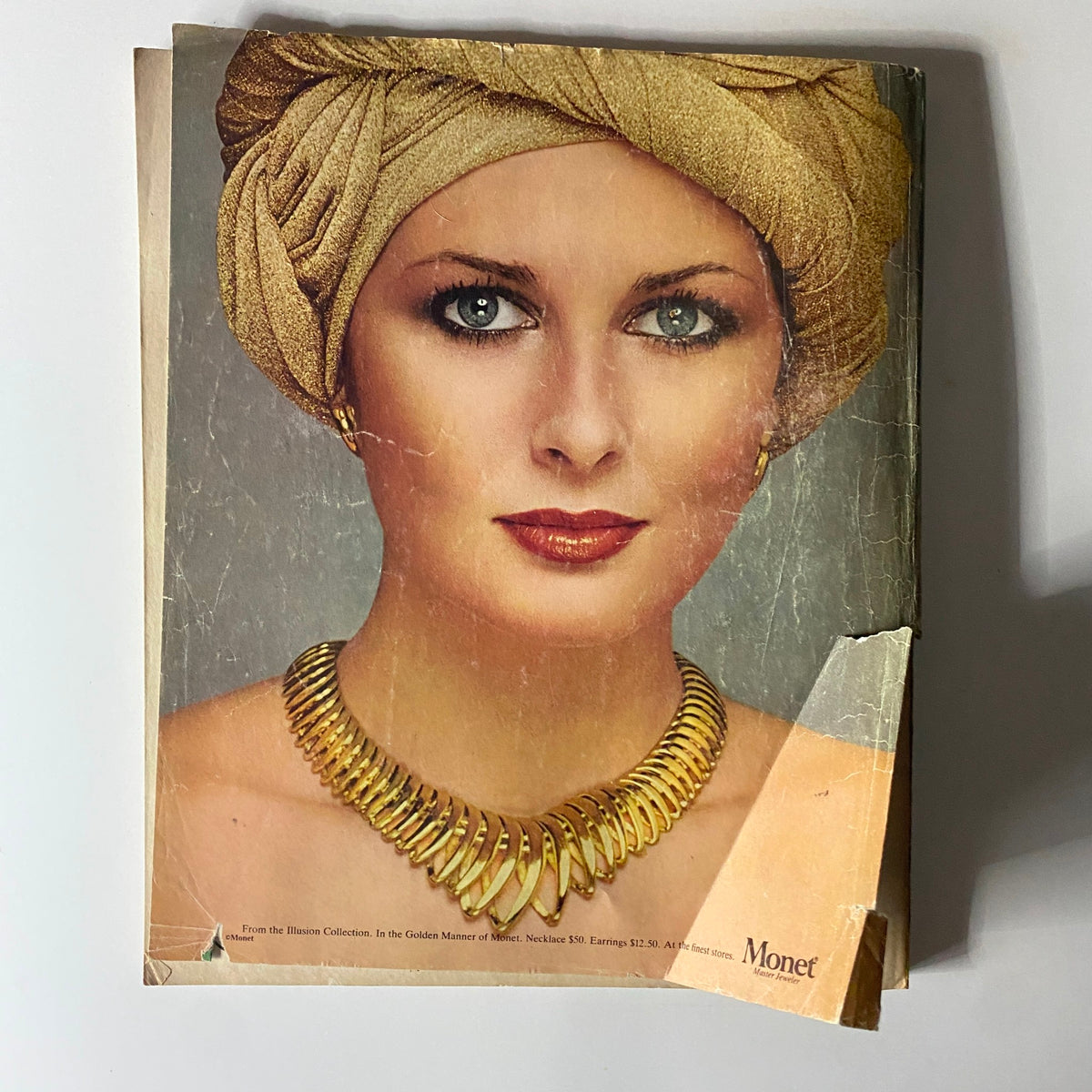 Cover of Harper's Bazaar Magazine September 1979 featuring a vintage fashion model with a golden head wrap and striking jewelry, highlighting the iconic Rene Russo cover.