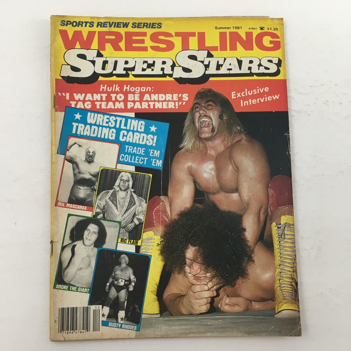 Wrestling Superstars Magazine, Summer 1981: Featuring Hulk Hogan and Andre the Giant on the cover.